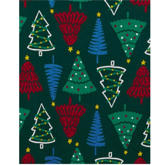 Carter’s Adult Christmas Trees Decorated Lights Winter Shirt and Pants Pajamas - Picture 2 of 2